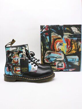 靴 Dr.Martens Floral Jacquard Oxord Shoes 1461 Floral Jacquard Oxord Shoes in Black/purple | Dr. Martens